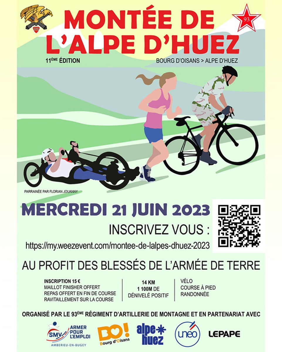 Montée de l'Alpe d'Huez du 93ème RAM