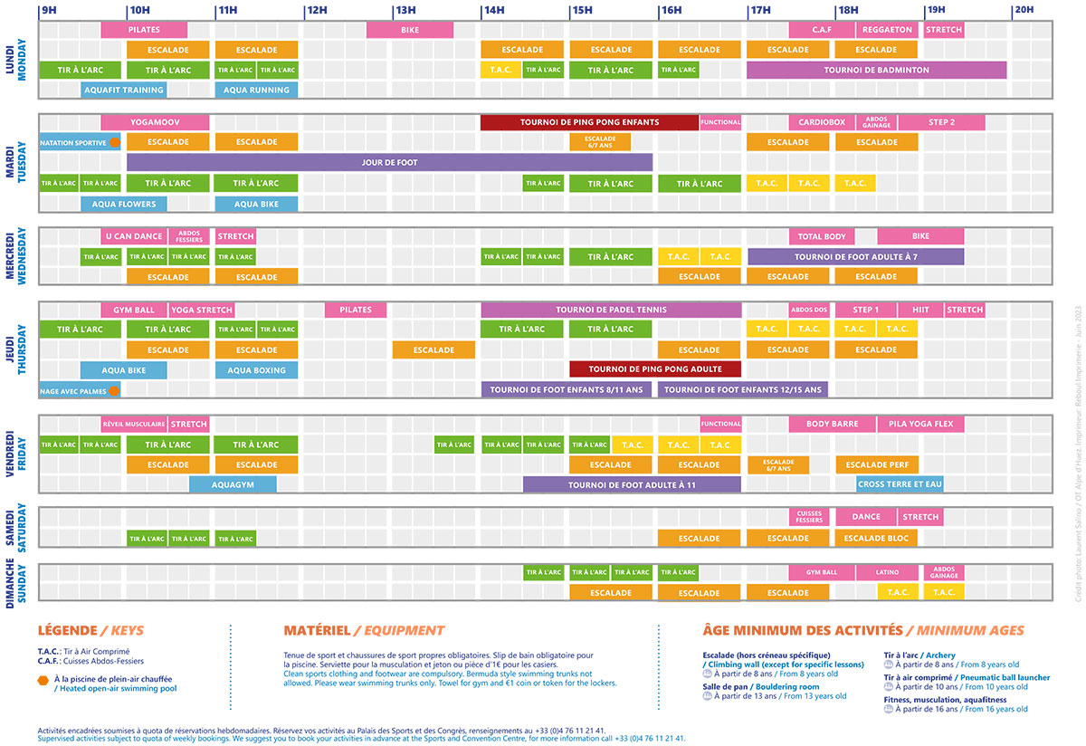 Guide du Palais des Sports