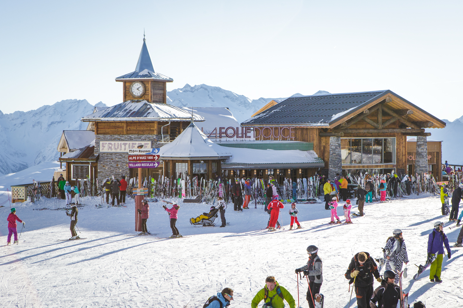 La Folie Douce Alpe d'Huez, vue de l'extérieur