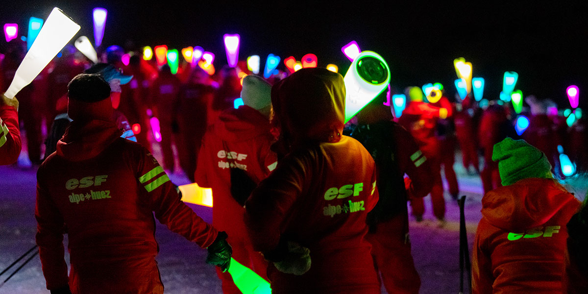 Descente aux flambeaux de l'ESF