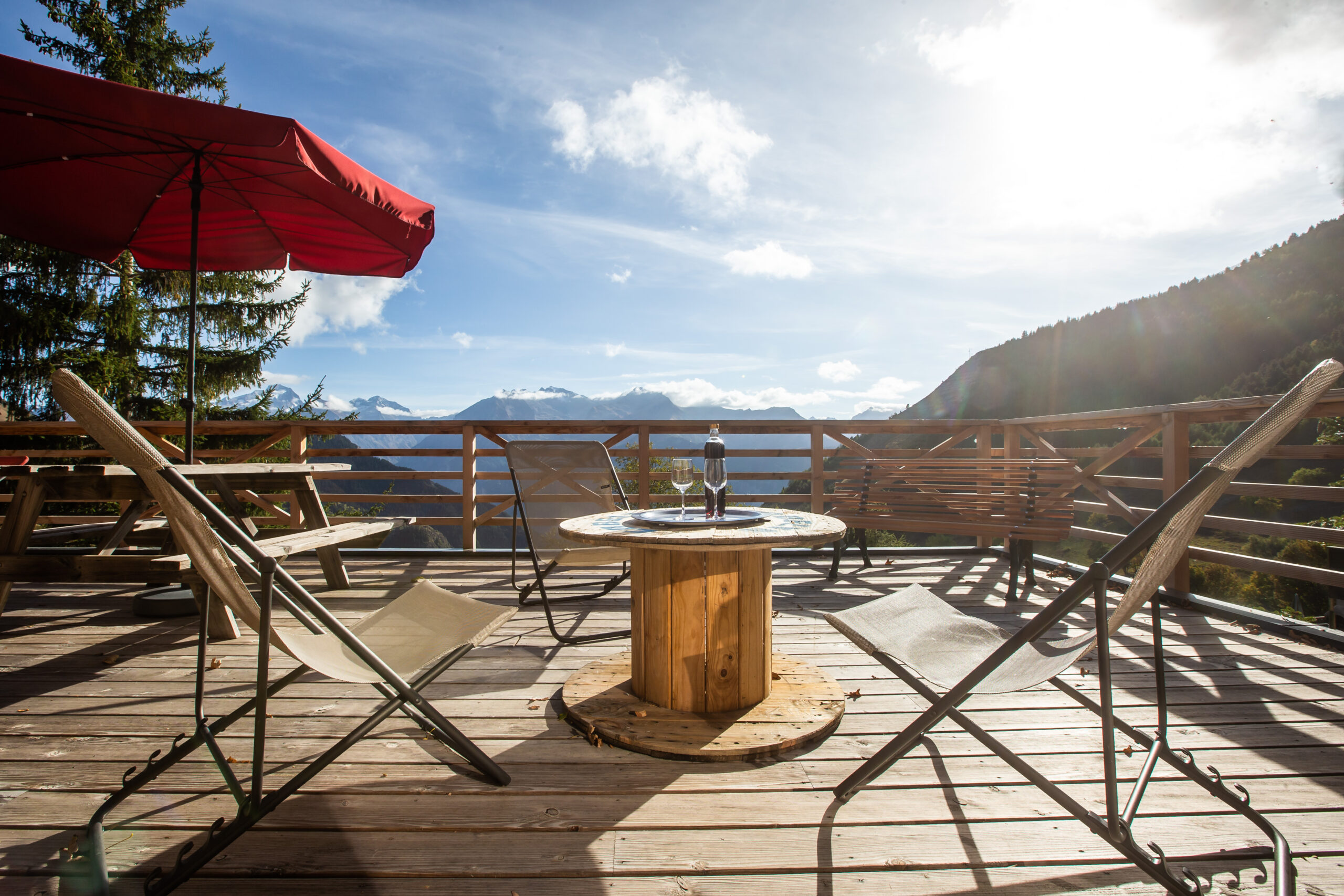 Chalet Hysope - Vue terrasse