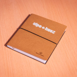 Recycled leather notebook