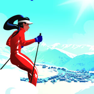 AFFICHE SKIEUSE STATION