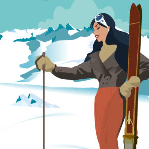 AFFICHE SKIEUSE