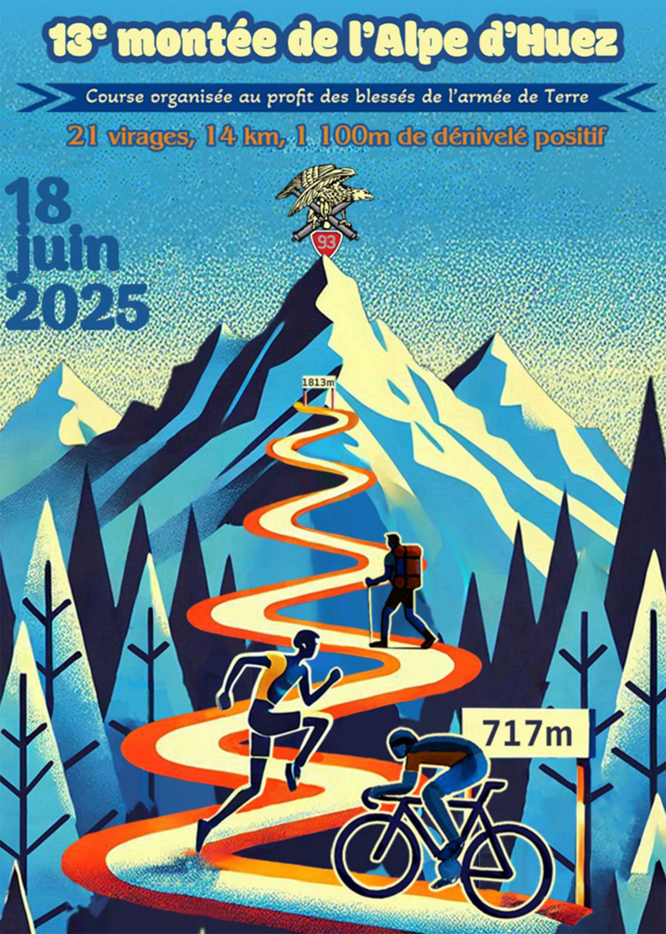 Montée de l'Alpe d'Huez du 93ème RAM_Alpe d'Huez