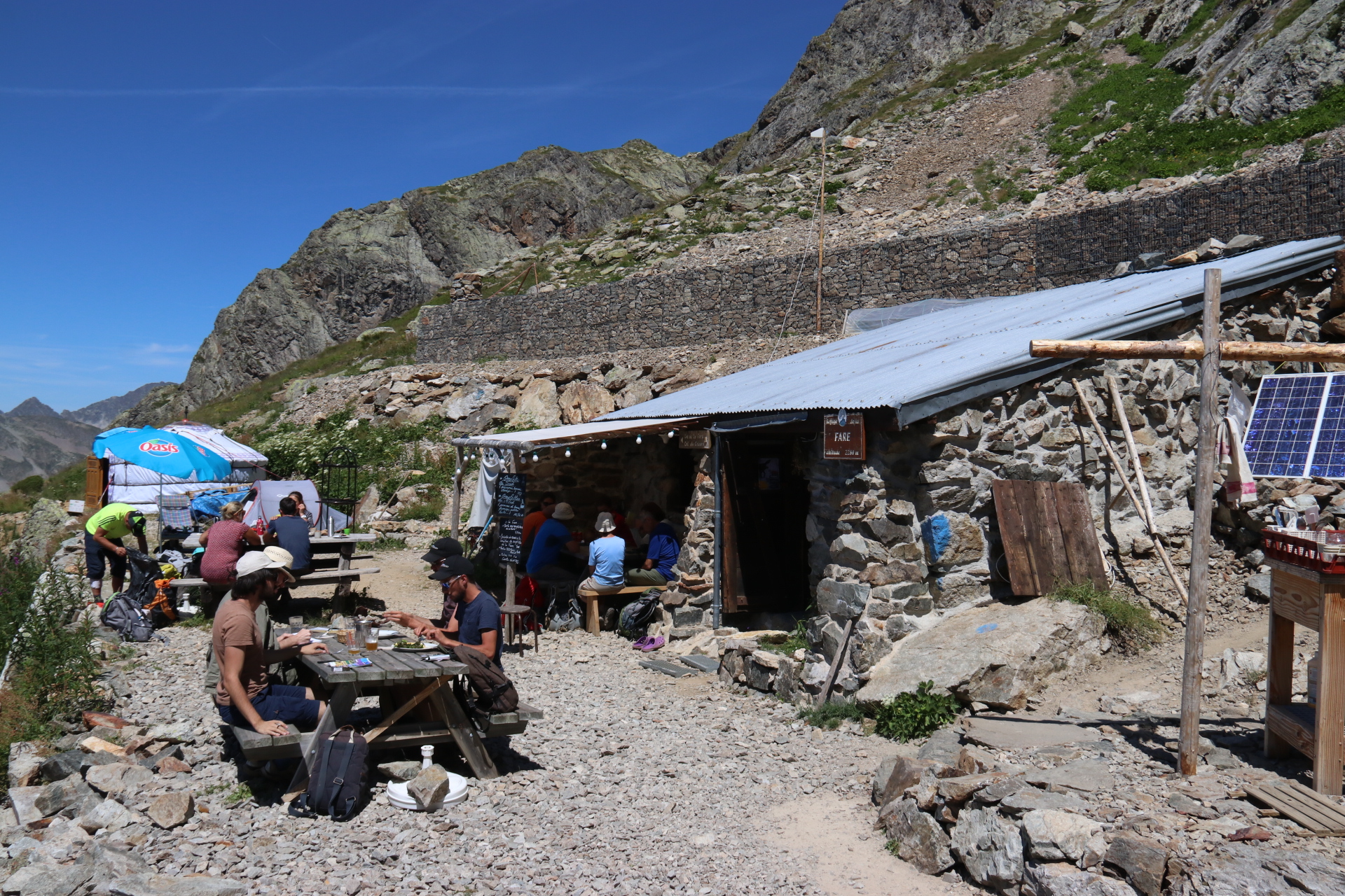 Table au Refuge de la Fare