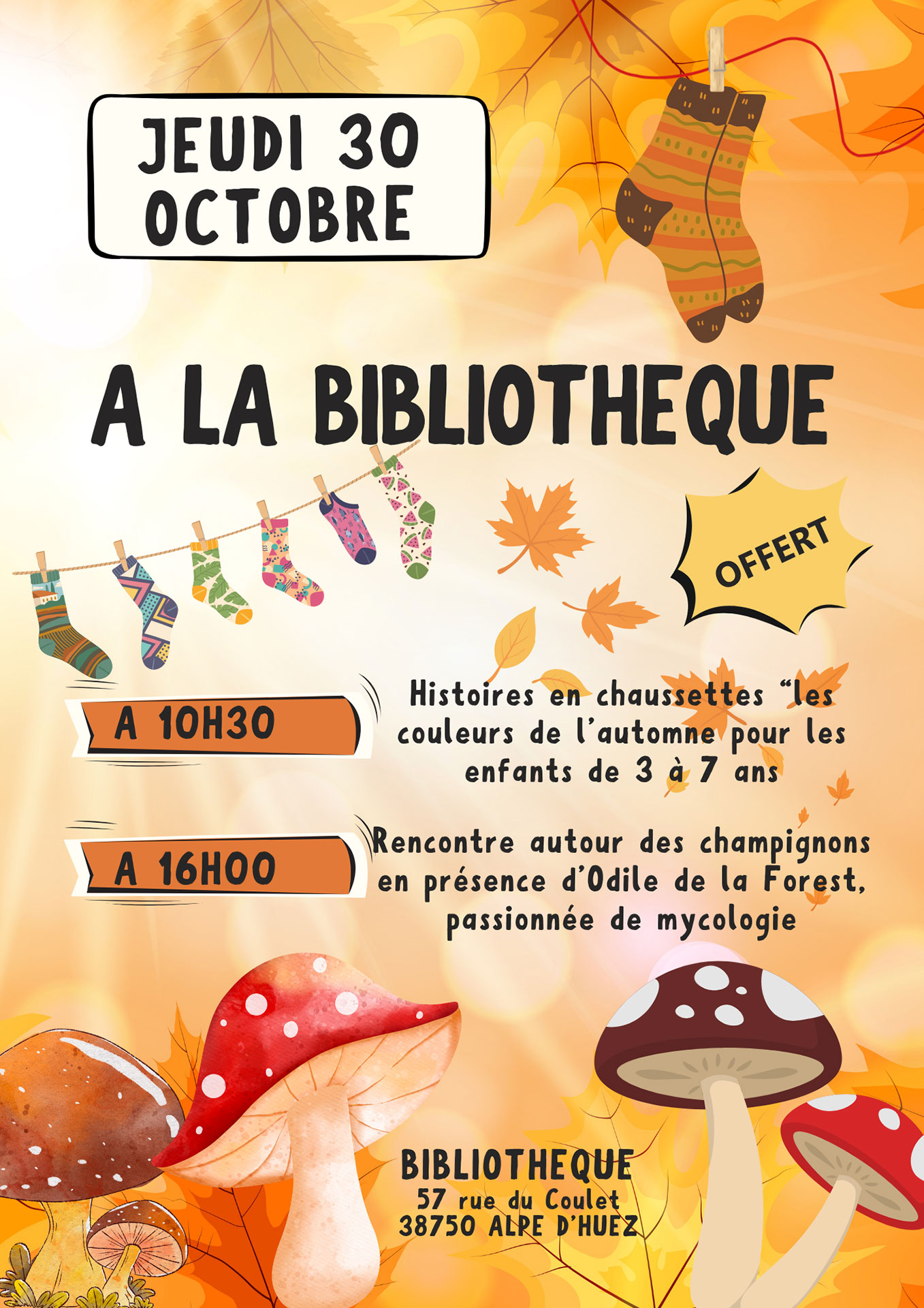 A la Bibliothèque_Alpe d'Huez
