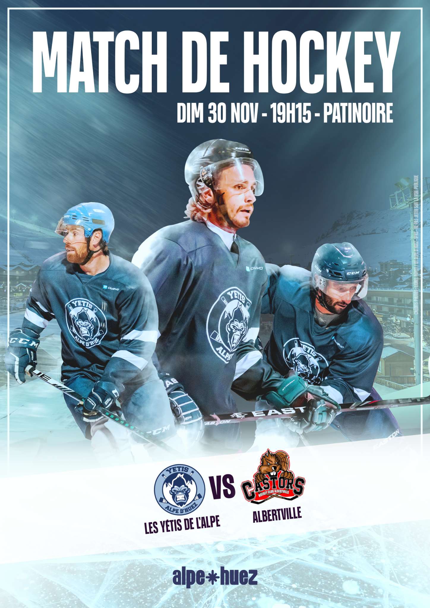 Match de hockey sur glace_Alpe d'Huez