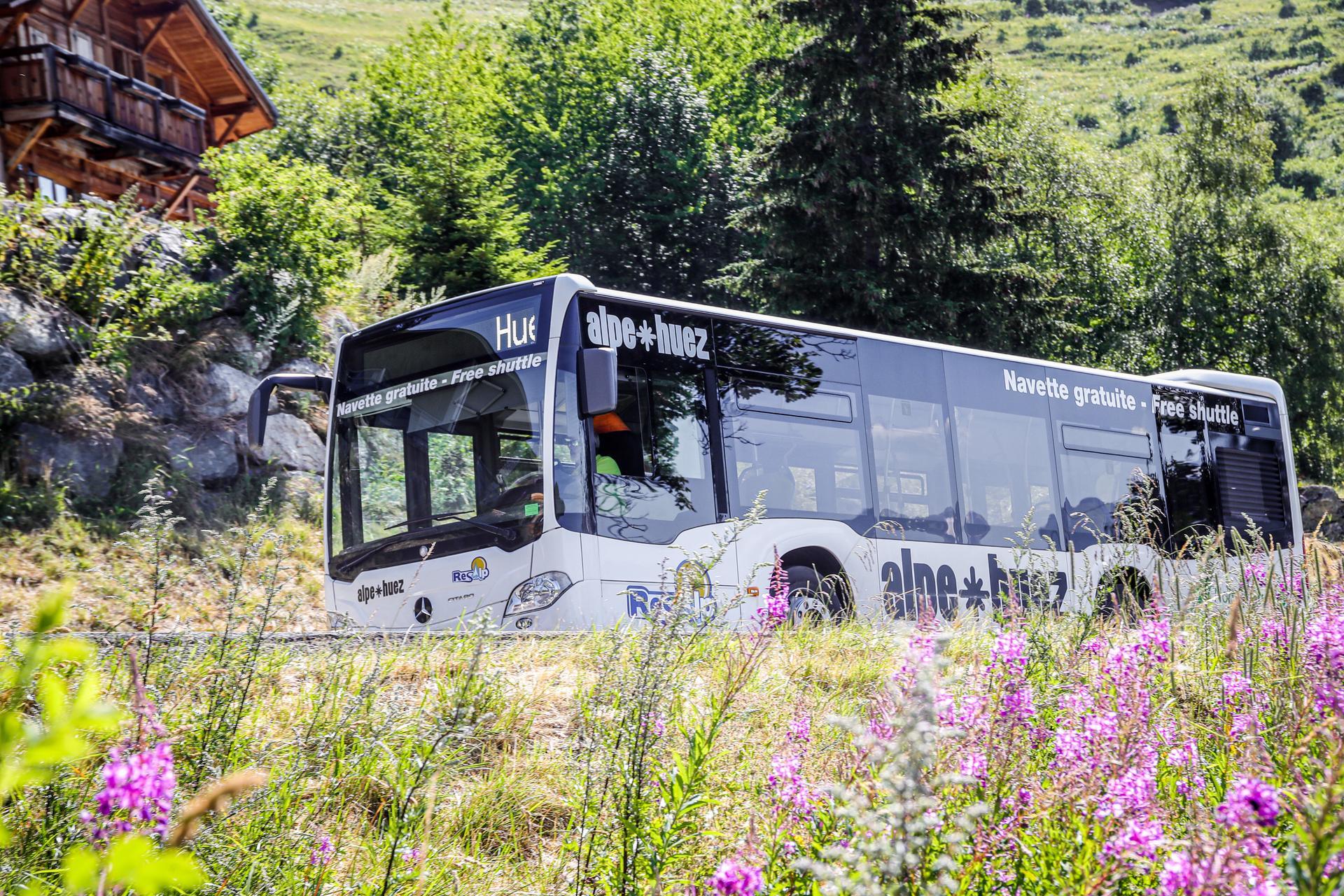 Ligne &eacute;t&eacute; - Huez-Bas / Altiport_Alpe d'Huez