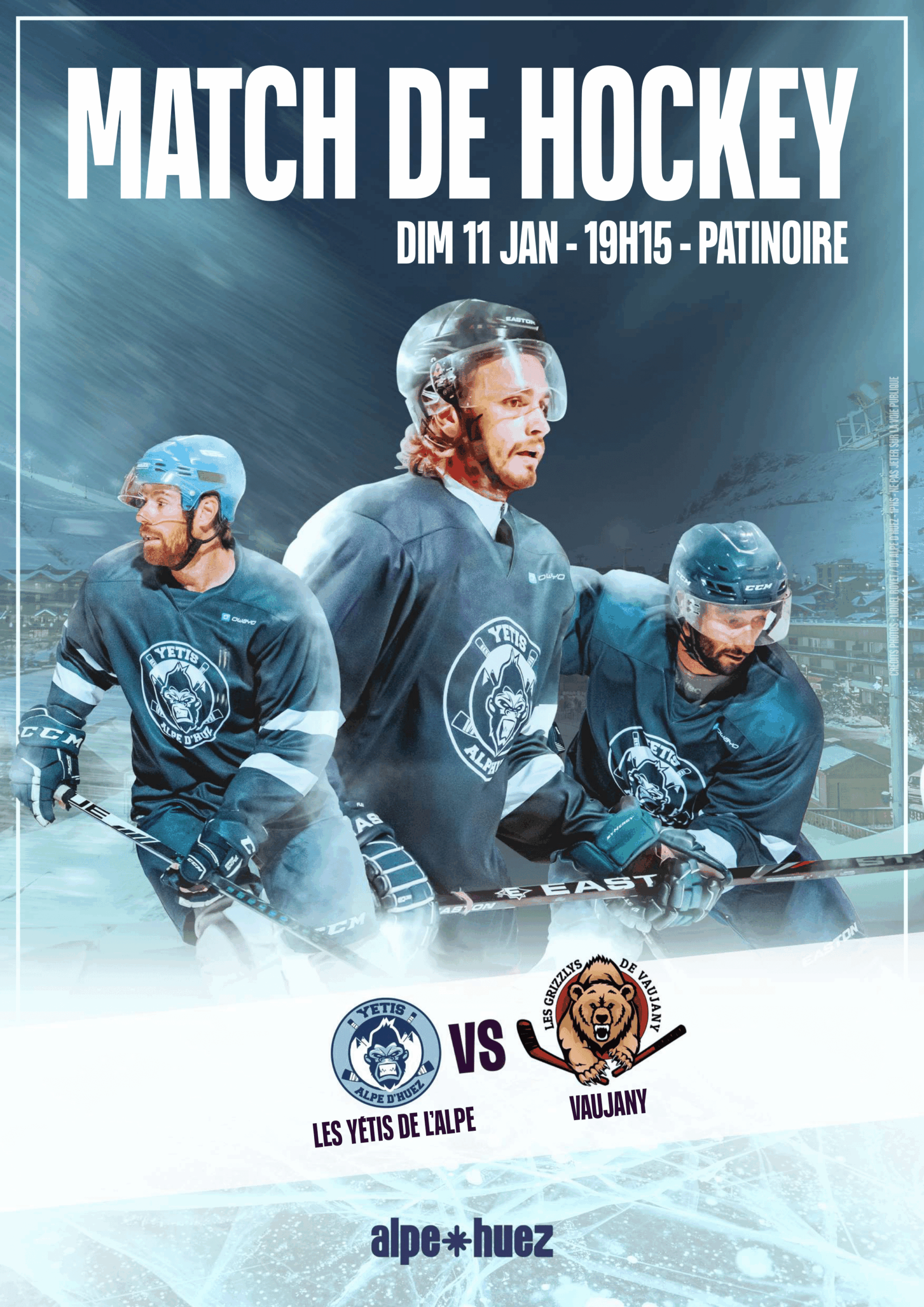 Match de hockey sur glace_Alpe d'Huez