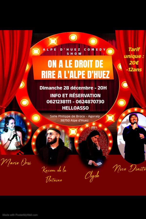 Spectacle Stand-up : on à le droit de rire !_Alpe d'Huez