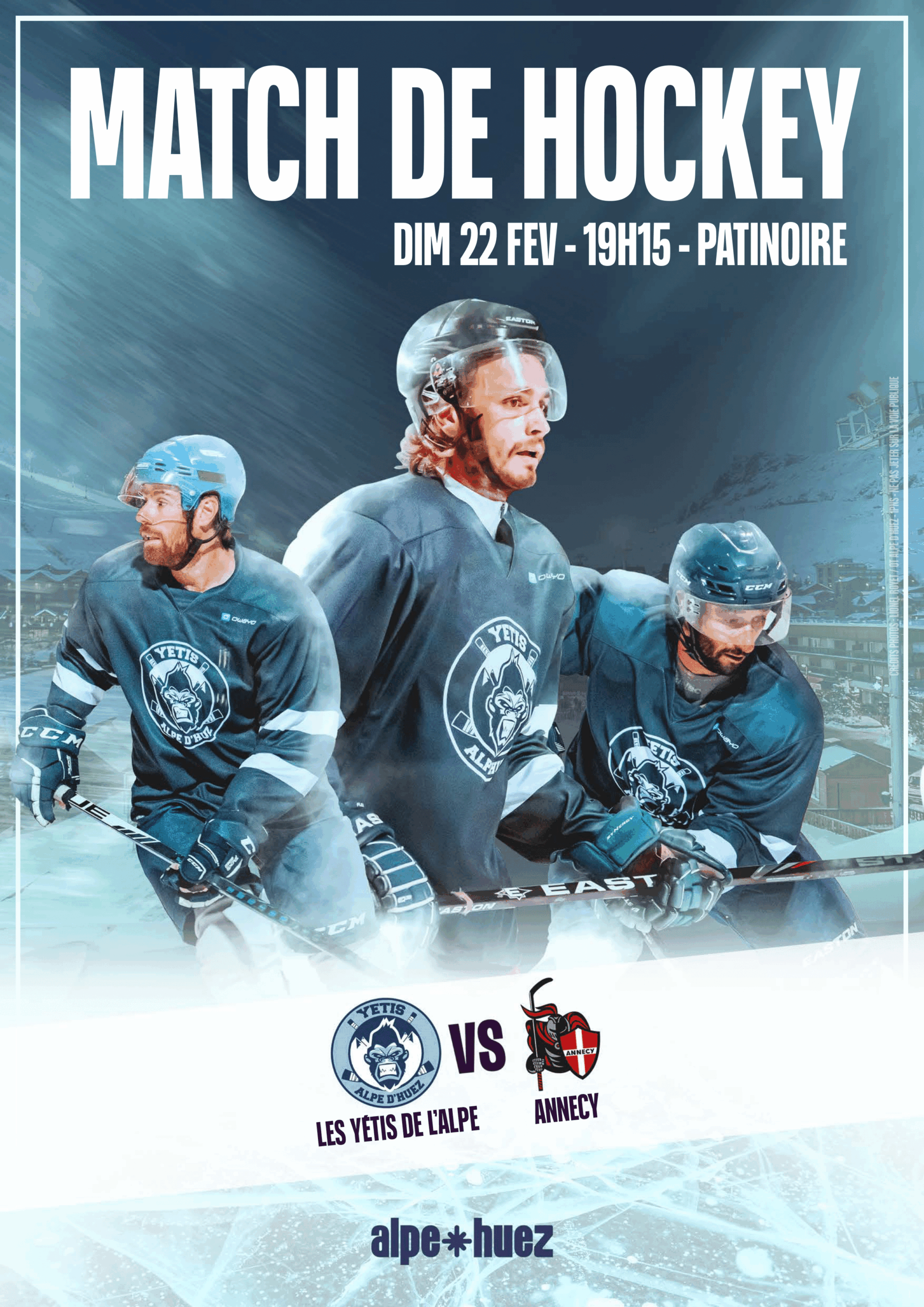 Match de hockey sur glace - Alpe d'Huez / Annecy