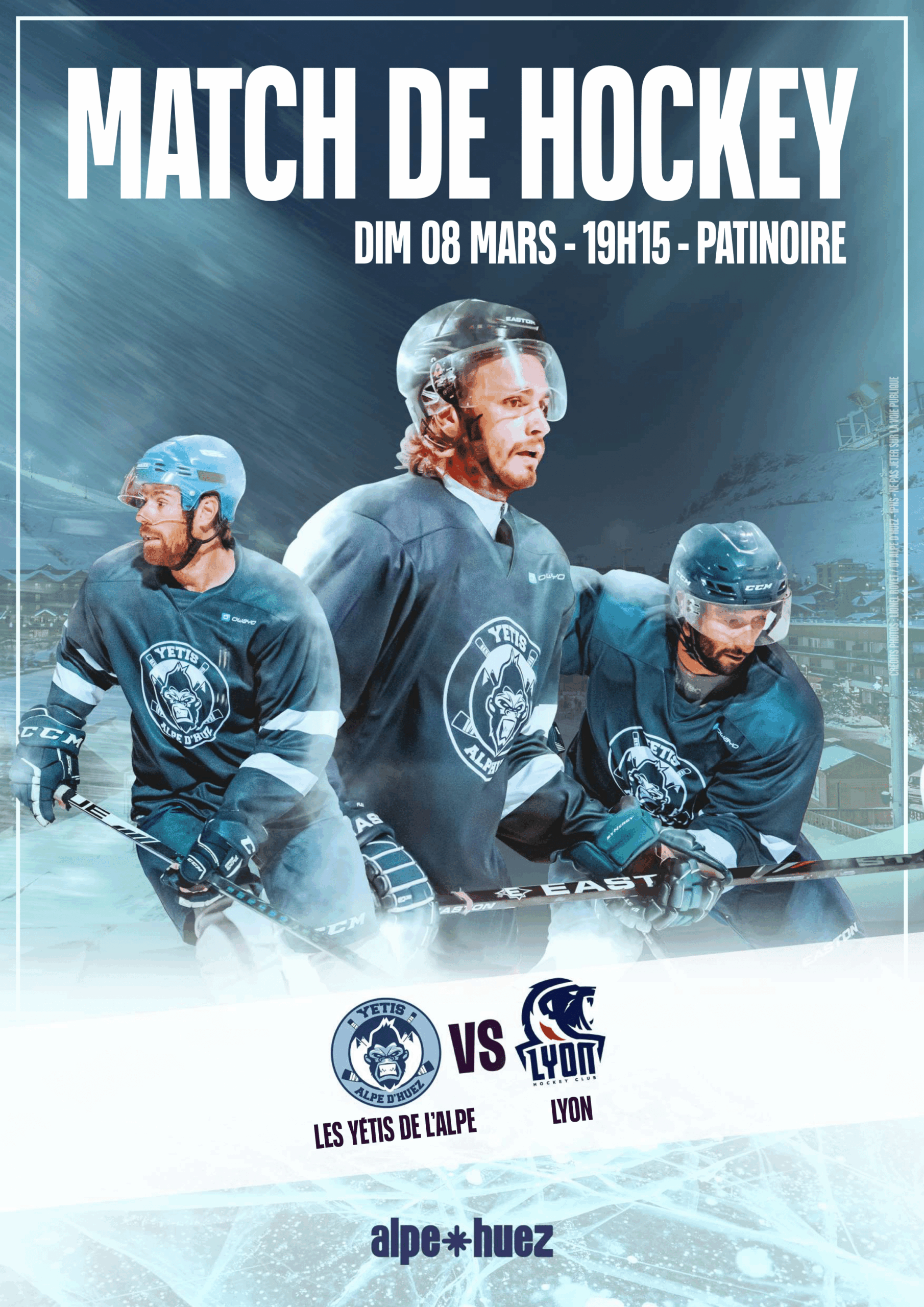 Match de hockey sur glace - Alpe d'Huez / Lyon_Alpe d'Huez