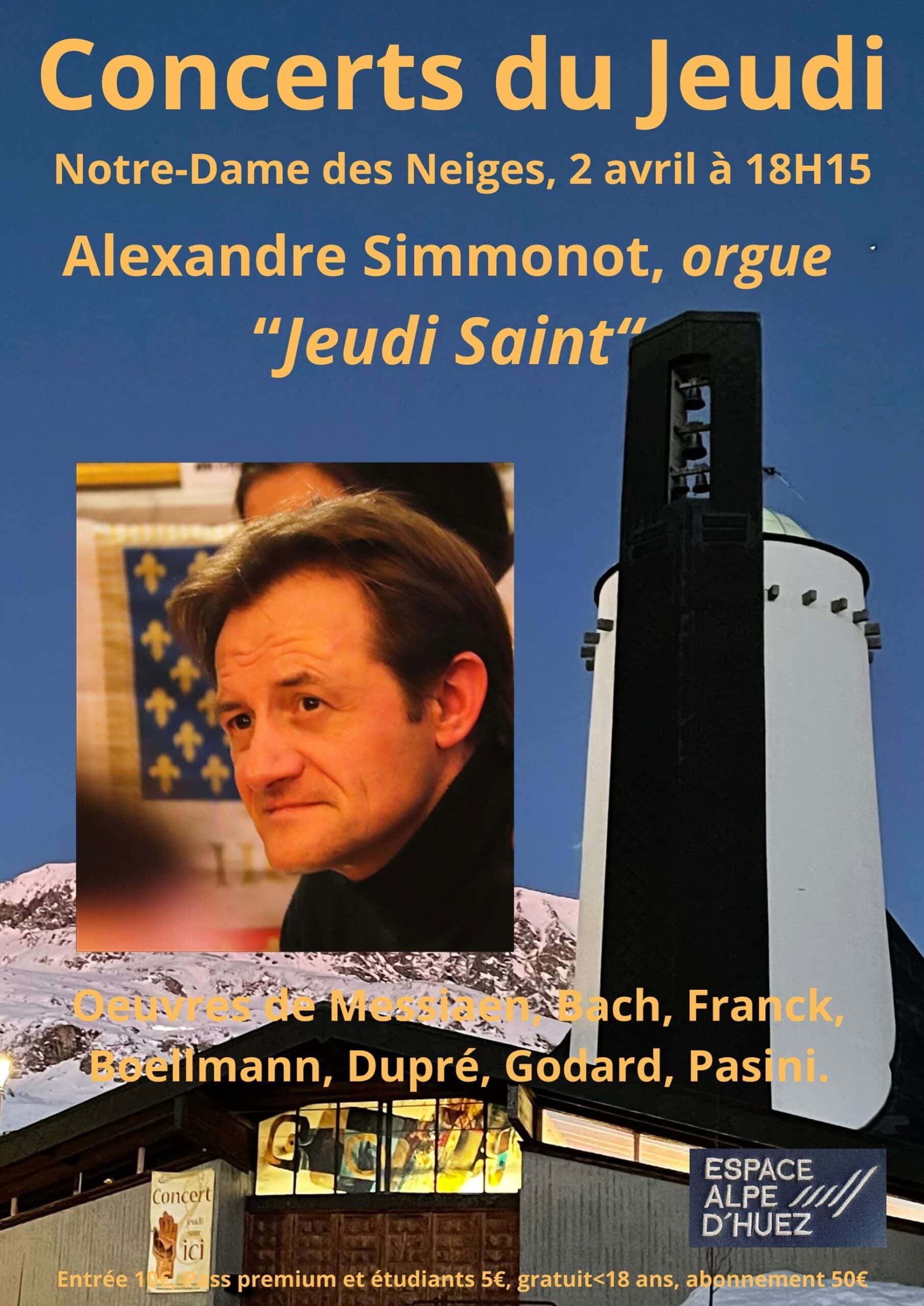 Concert du jeudi : Jeudi Saint_Alpe d'Huez