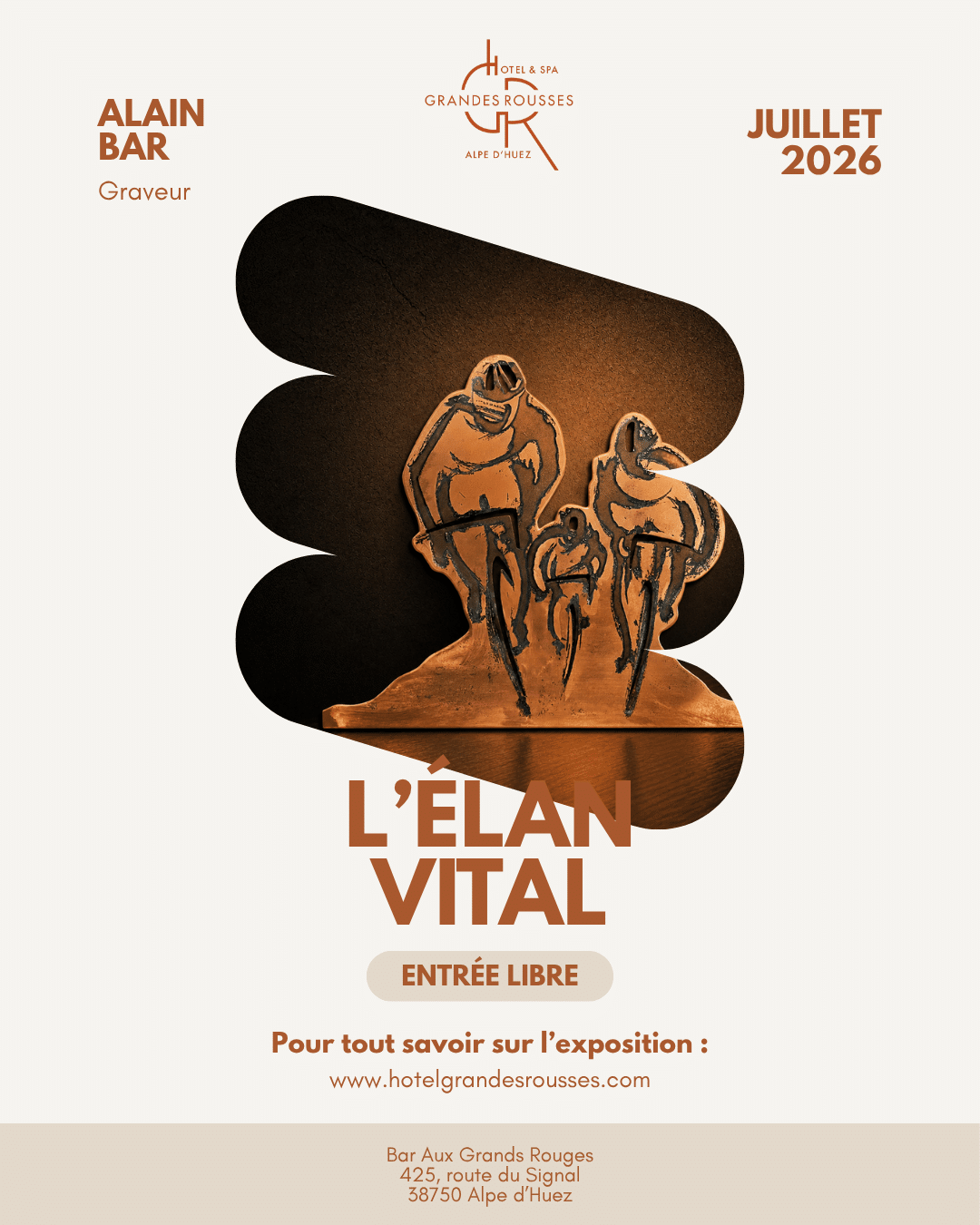 Exposition l'&eacute;lan vital" Alain Bar_Alpe d'Huez
