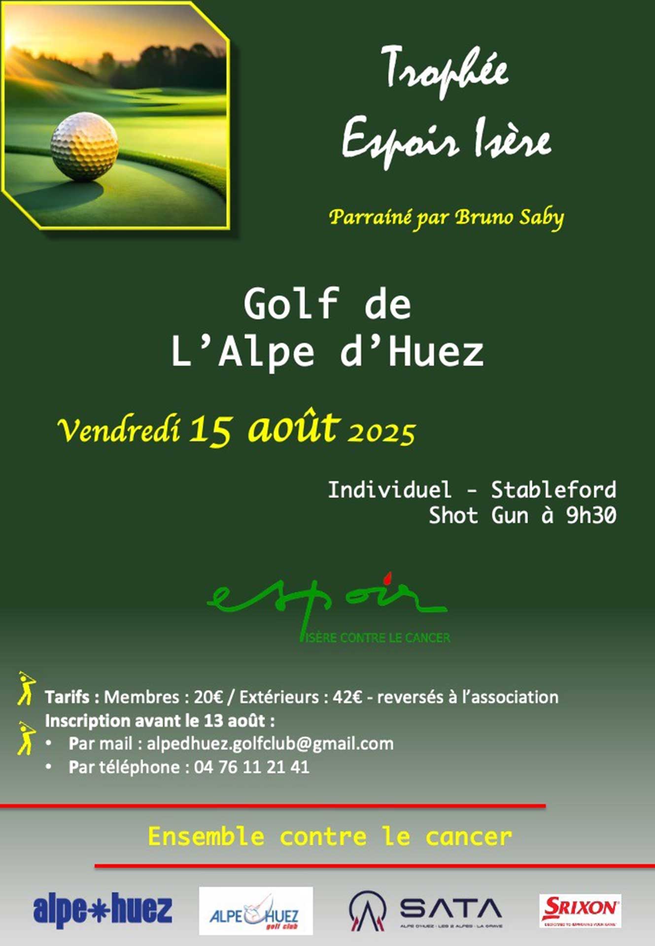 Compétition de golf / Espoir Isère contre le cancer_Alpe d'Huez