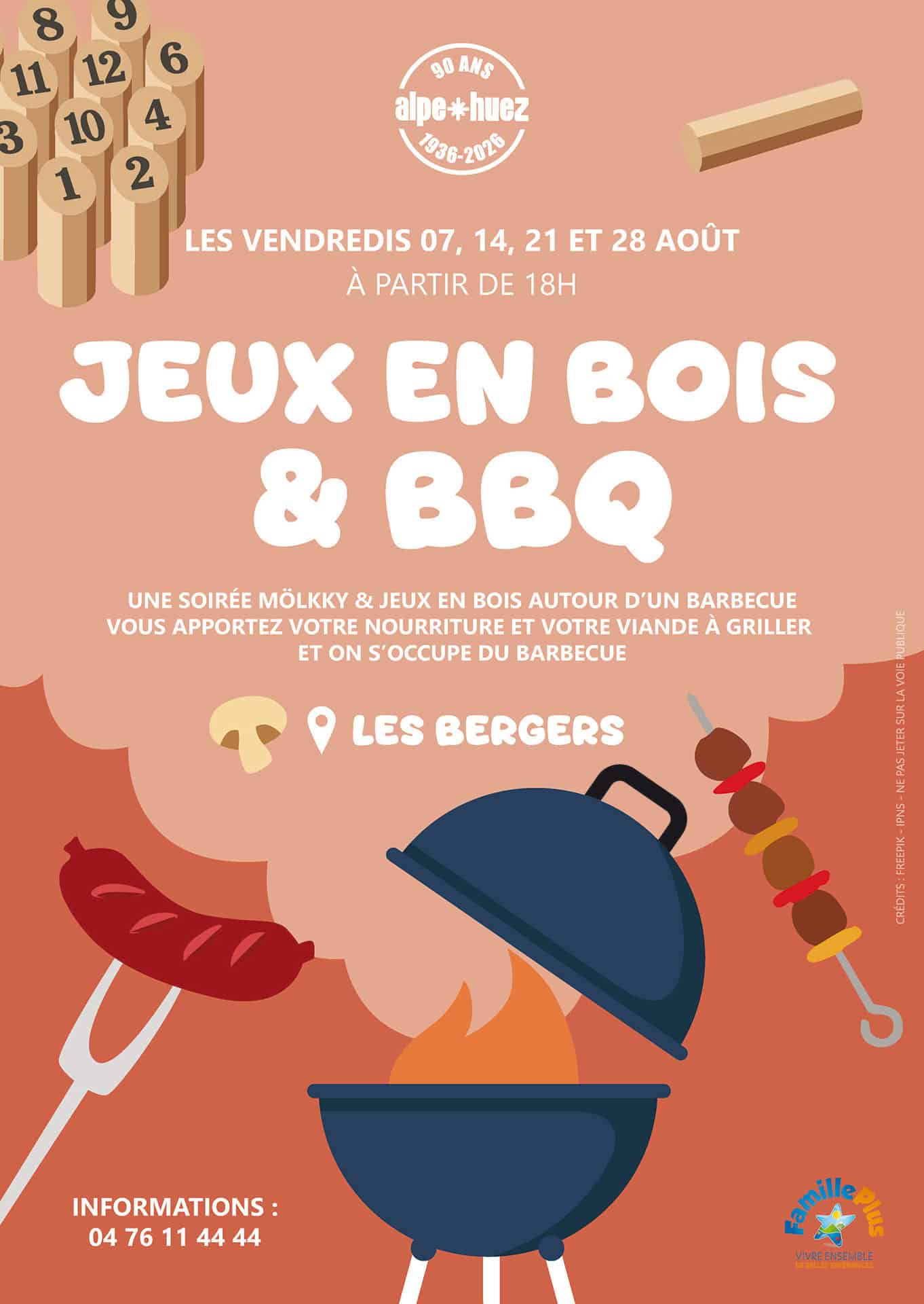 Jeux en bois / Barbecue_Alpe d'Huez