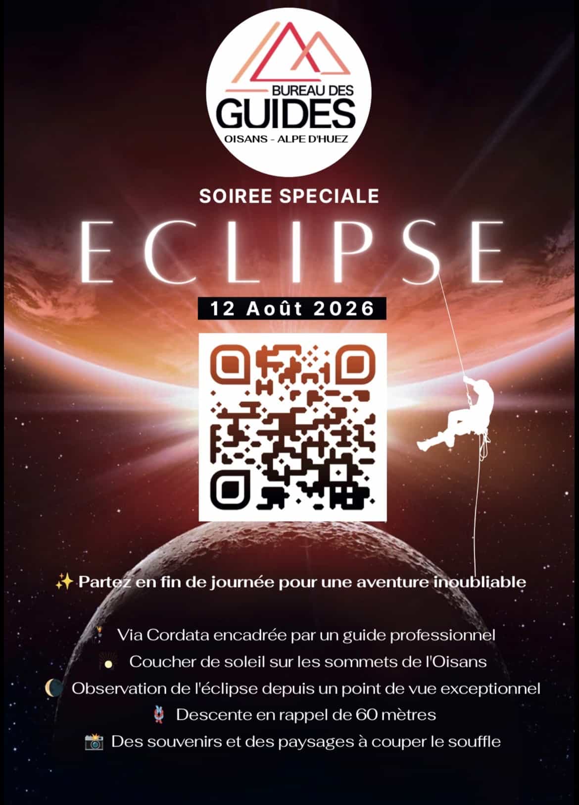 Soirée Eclipse en altitude avec le bureau des guides_Alpe d'Huez