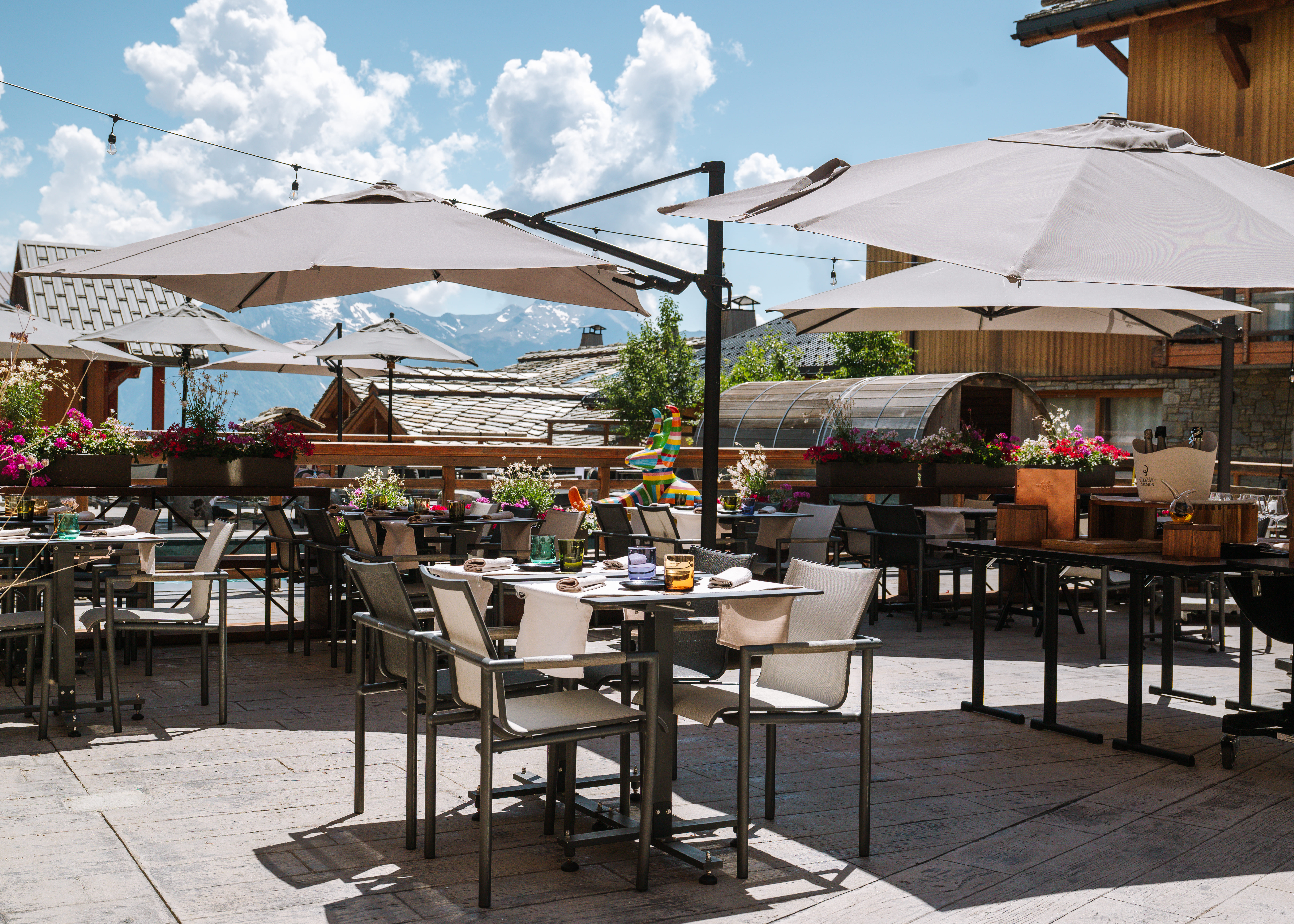 Terrasse de La Ferme d'Hubert