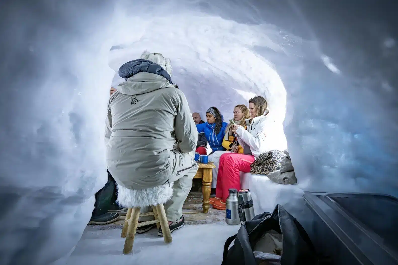 Fondue sous igloo_Alpe d'Huez