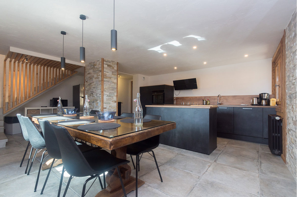 Chalet le D&eacute;nali S&eacute;jour cuisine